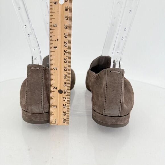 Eileen Fisher Sim Tumbled Nubuck Rye Taupe Suede Square Toe Loafer Flats Sz 8.5 - Picture 8 of 16